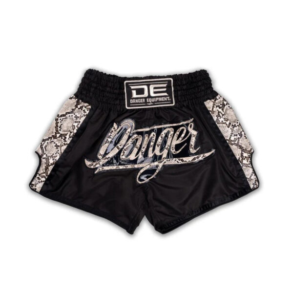 DANGER - Wild Line Muay Thai Shorts Black/Yellow
