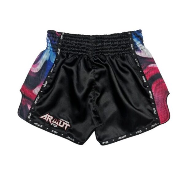ARWUT - 'Illusion' Muay Thai Shorts Black/Red - Image 2