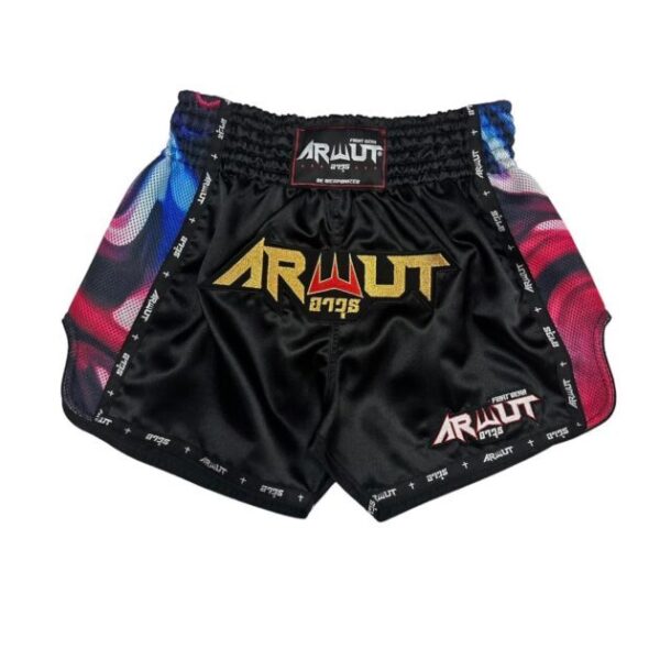 ARWUT - 'Illusion' Muay Thai Shorts Black/Red