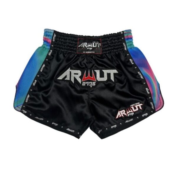 ARWUT - 'Illusion' Muay Thai Shorts Black/Blue