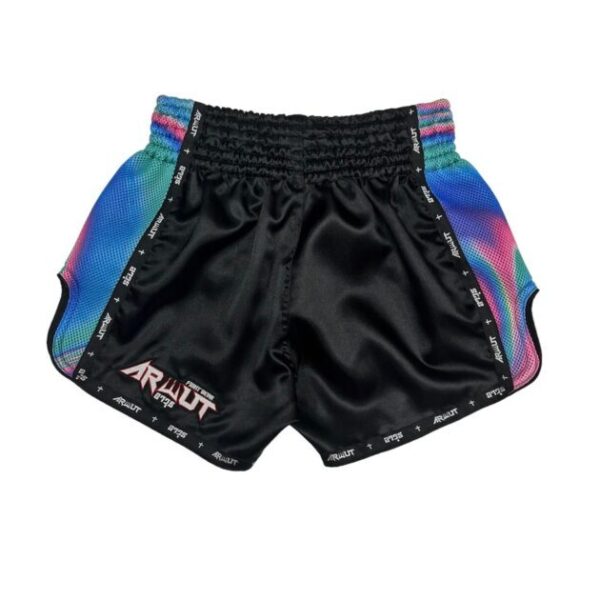 ARWUT - 'Illusion' Muay Thai Shorts Black/Blue - Image 2