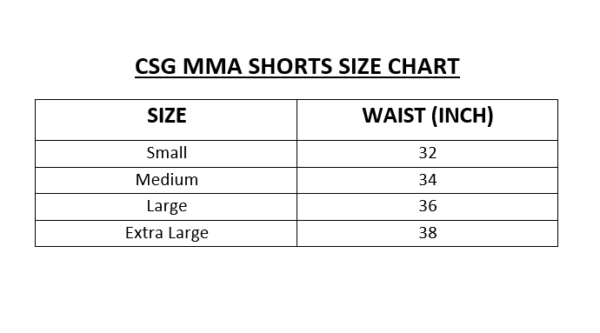 CSG MMA Shorts - Black - Image 2