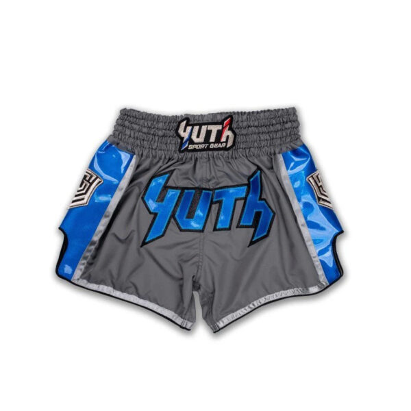 YUTH - Hologram Muay Thai Shorts Grey/Blue