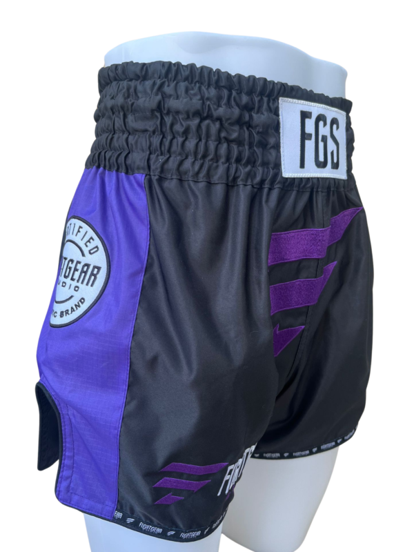 Fight Gear Studio - Muay Thai Shorts Black - Image 3
