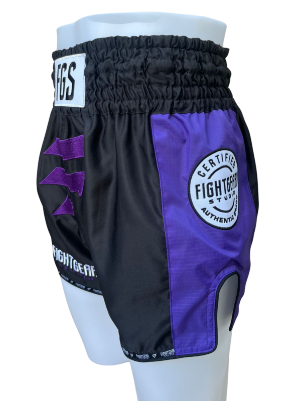 Fight Gear Studio - Muay Thai Shorts Black - Image 2