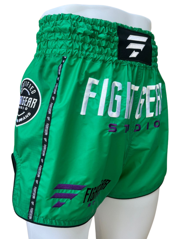 Fight Gear Studio - Muay Thai Shorts Green - Image 2